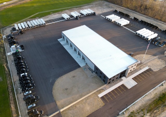 Rm Trucking Offices From A Drone.